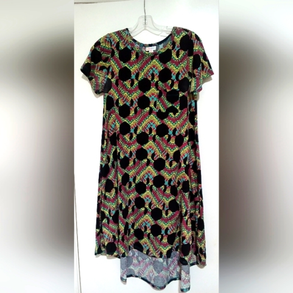Like New Lularoe OUT-OF-PRINT DISNEY CARLY DVC RARE Vintage LOOK Disney XS